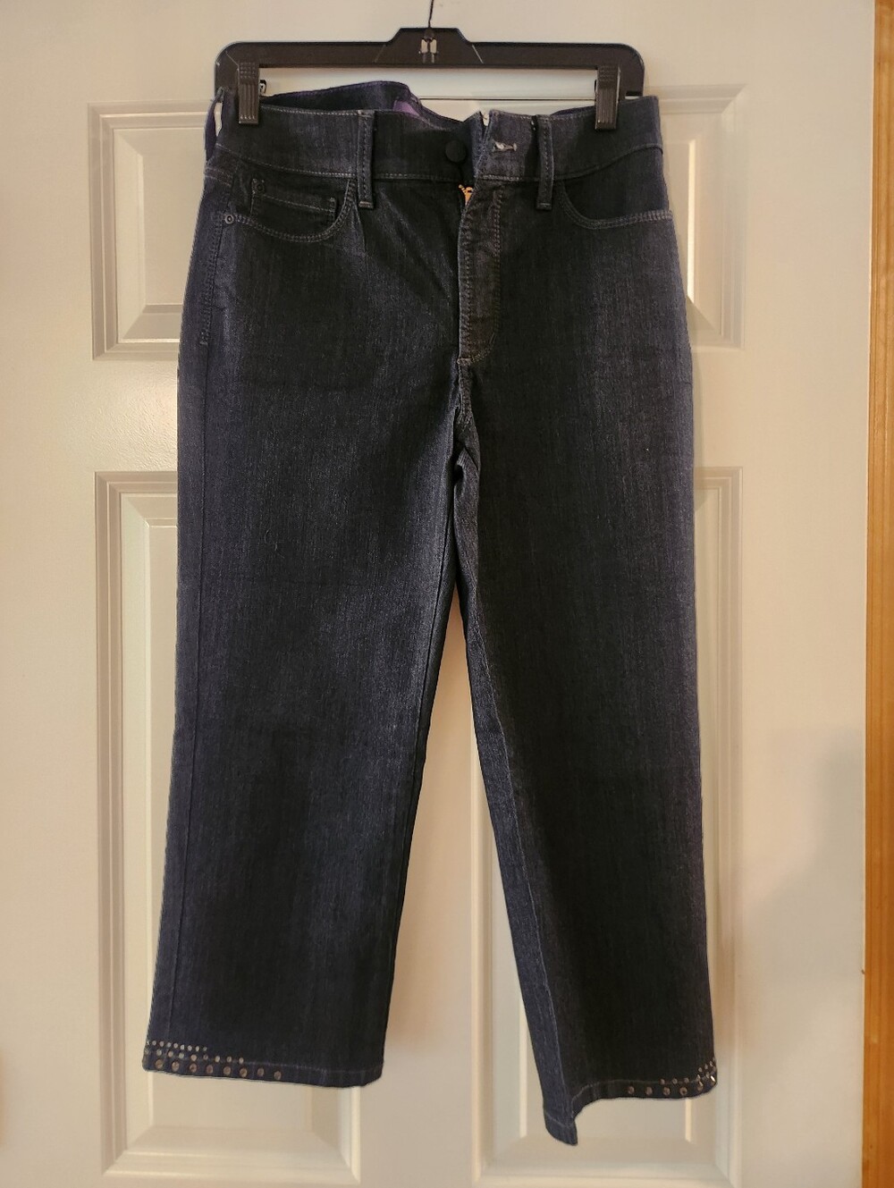Not Your Daugter Dark Blue Women’s Stretch Jeans Cropped, Size 6